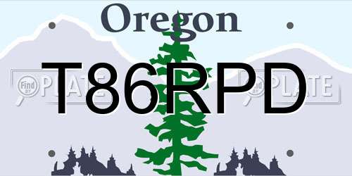 T86RPD Oregon License Plate