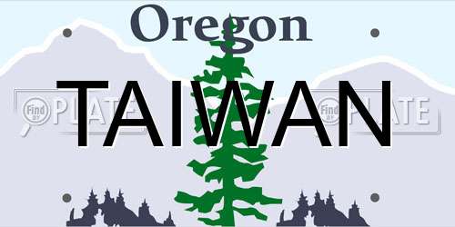 TAIWAN Oregon License Plate