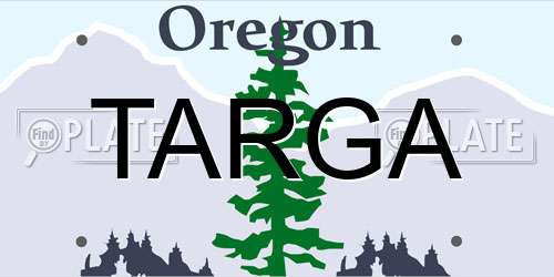 TARGA Oregon License Plate