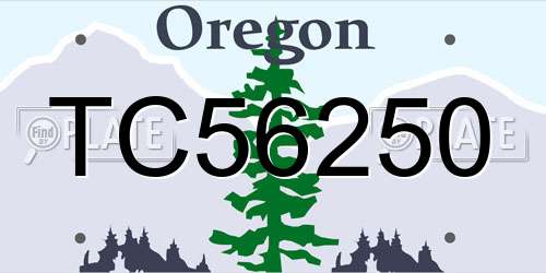 TC56250 Oregon License Plate