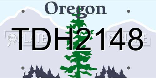TDH2148 Oregon License Plate