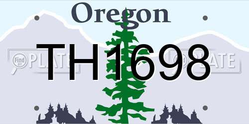 TH1698 Oregon License Plate