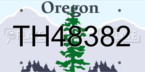 TH48382 Oregon License Plate