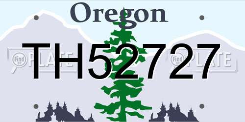 TH52727 Oregon License Plate