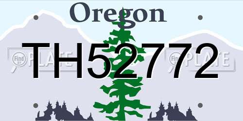 TH52772 Oregon License Plate