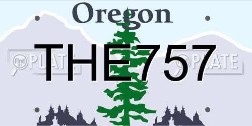 THE757 Oregon License Plate