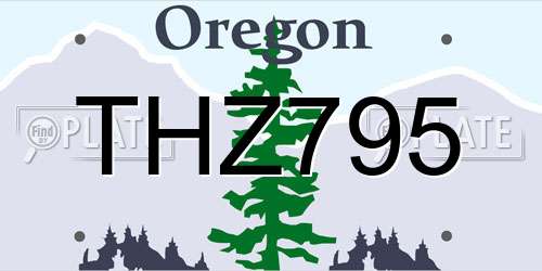 THZ795 Oregon License Plate