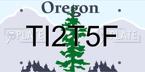 TI2T5F Oregon License Plate