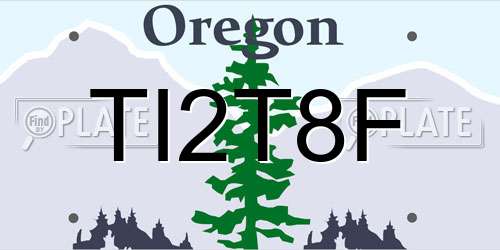 TI2T8F Oregon License Plate