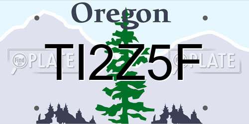 TI2Z5F Oregon License Plate