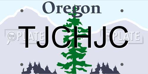 TJCHJC Oregon License Plate