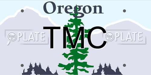 TMC Oregon License Plate