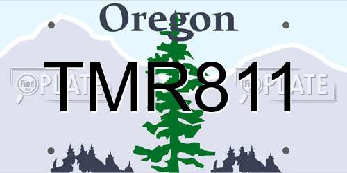 TMR811 Oregon License Plate