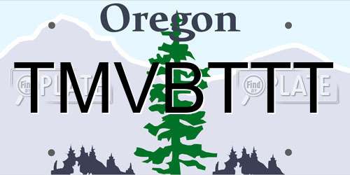 TMVBTTT Oregon License Plate