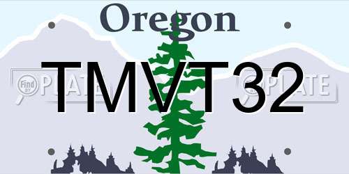 TMVT32 Oregon License Plate