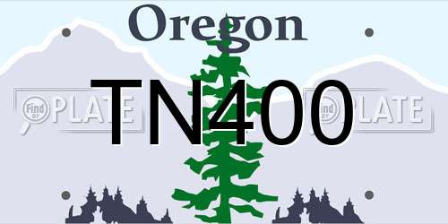 TN400 Oregon License Plate
