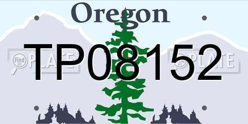 TP08152 Oregon License Plate