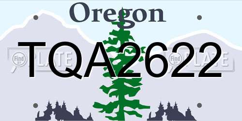 TQA2622 Oregon License Plate