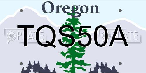 TQS50A Oregon License Plate