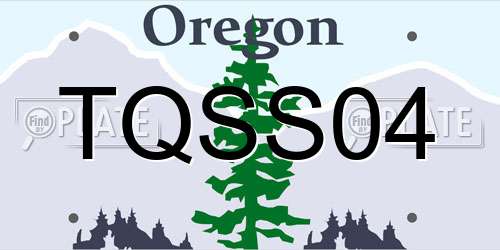 TQSS04 Oregon License Plate
