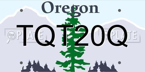 TQT20Q Oregon License Plate