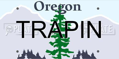 TRAPIN Oregon License Plate