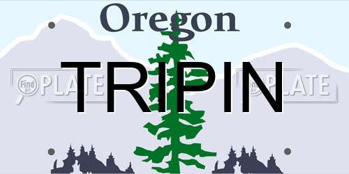 TRIPIN Oregon License Plate