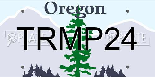TRMP24 Oregon License Plate