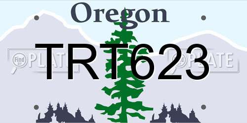 TRT623 Oregon License Plate