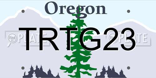 TRTG23 Oregon License Plate