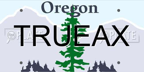 TRUEAX Oregon License Plate