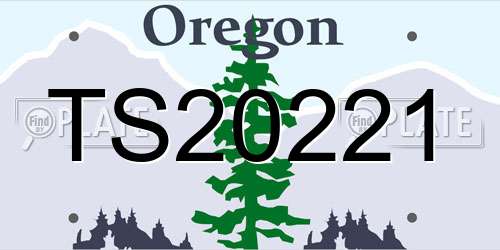 TS20221 Oregon License Plate