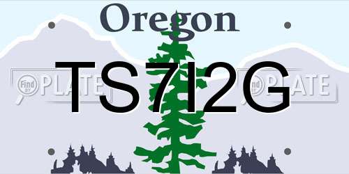 TS7I2G Oregon License Plate