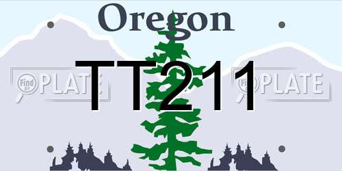 TT211 Oregon License Plate