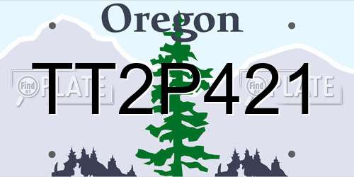TT2P421 Oregon License Plate