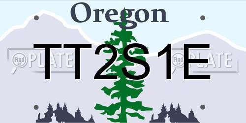 TT2S1E Oregon License Plate