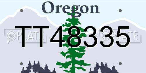 TT48335 Oregon License Plate