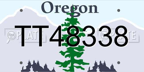 TT48338 Oregon License Plate