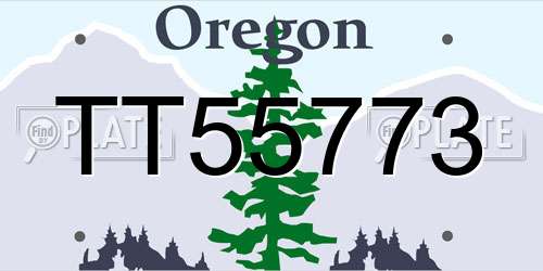 TT55773 Oregon License Plate
