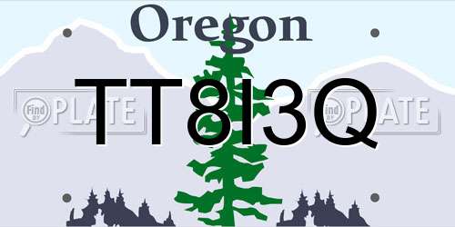 TT8I3Q Oregon License Plate