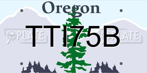 TTI75B Oregon License Plate