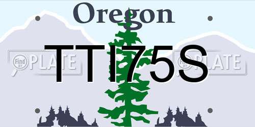 TTI75S Oregon License Plate