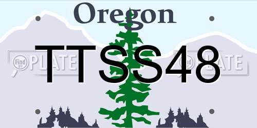 TTSS48 Oregon License Plate
