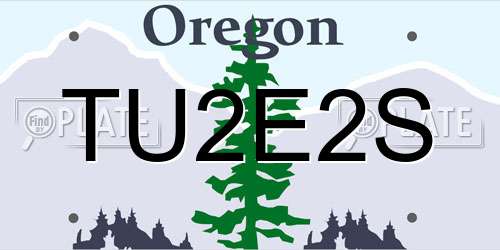 TU2E2S Oregon License Plate