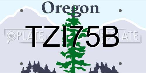 TZI75B Oregon License Plate