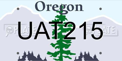 UAT215 Oregon License Plate