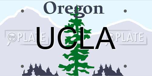UCLA Oregon License Plate