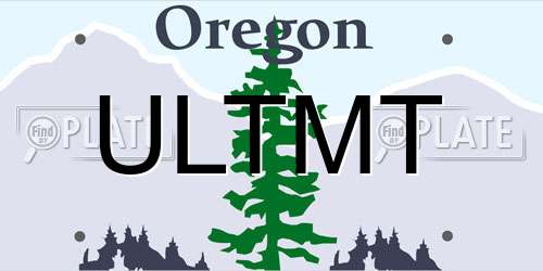 ULTMT Oregon License Plate