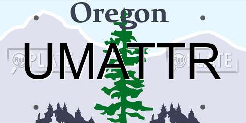 UMATTR Oregon License Plate
