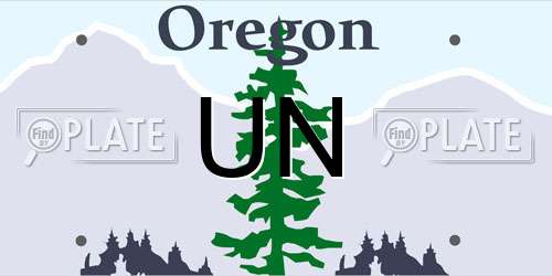 UN Oregon License Plate